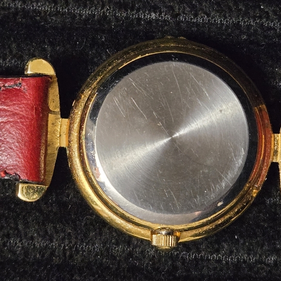 Ladies Murano Millefiori Watch With Leather Band Red - Picture 2 of 3